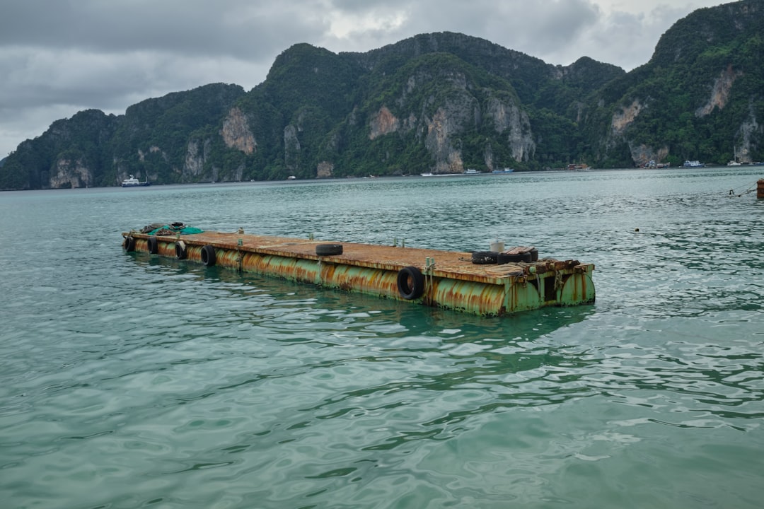 Different boat types on water