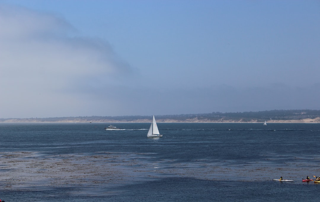 California coast or bay boating scene