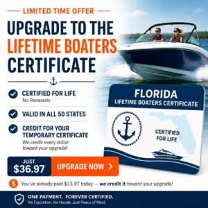 Florida Boaters Lifetime Certificate Safety Course UPGRADE